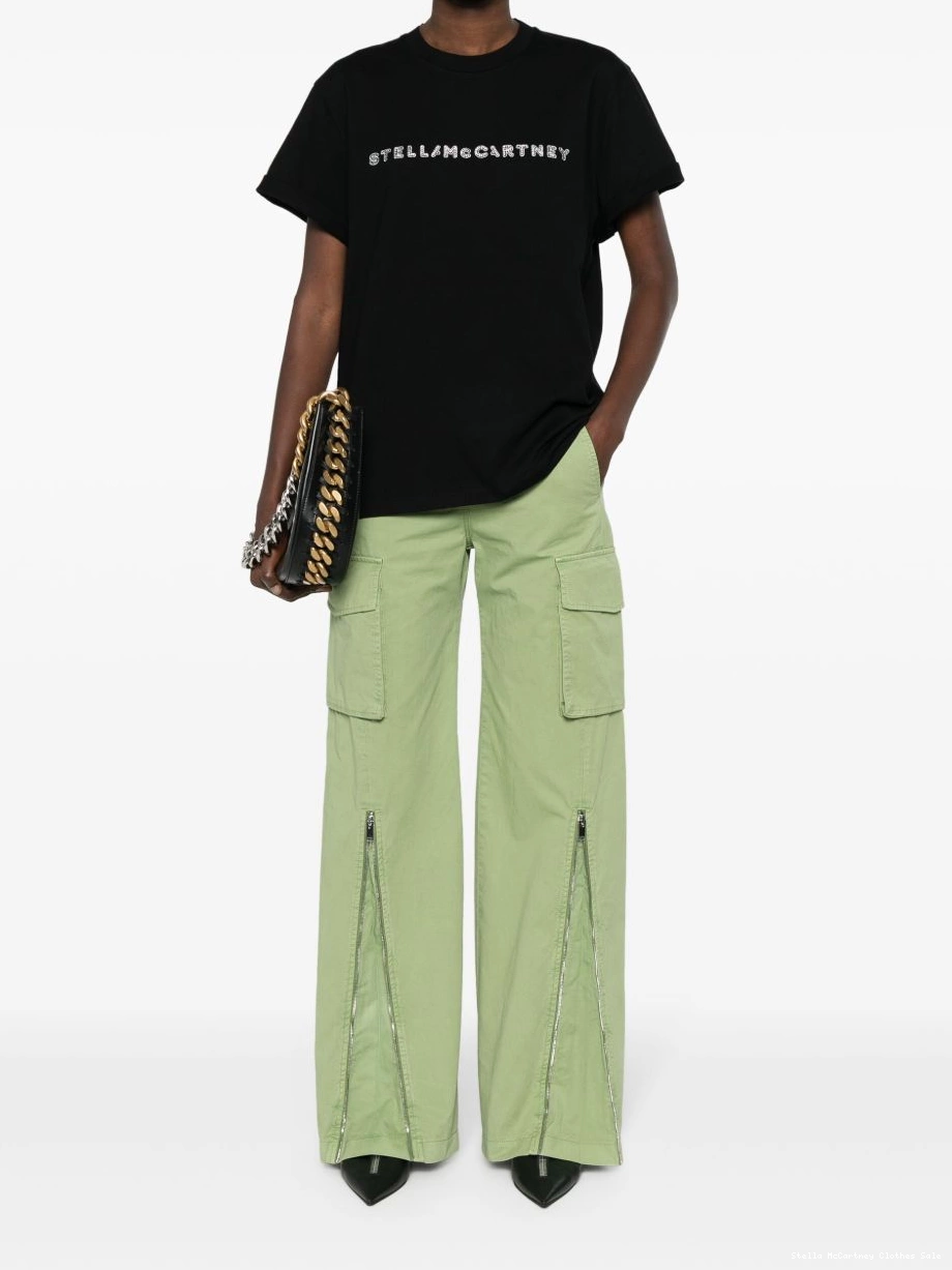 Affordable T-shirt McCartney Women Stella cotton crystal-logo 0821